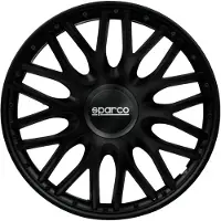 Sparco Wieldoppen Roma 14 inch Zwart - 4 stuks
