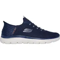 SKECHERS Sneakers laag navy / lichtgrijs / oranje