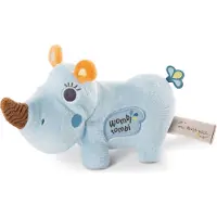 Nici Knuffeldier Manuffi 3d Neushoorn 20 Cm Pluche Blauw