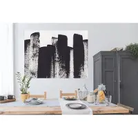 PosterMonkey Poster Verf - Abstract - Zwart - Wit - 160x120 cm XXL