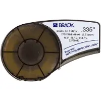 Brady M21-187-C-342-YL tape krimpkous zwart op geel 8,51 mm x 2,10 m (origineel)