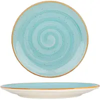 Bonna Dessertbord aqua porselein 21 cm set van 6