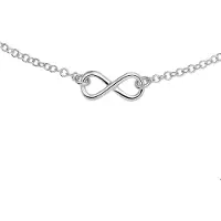 The Jewelry Collection Zilver Gerhodineerde Collier infinity 2 1318801