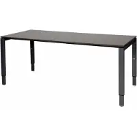 Schaffenburg Verstelbaar Bureau - Domino 180x90 logan - zwart frame