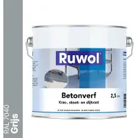 Ruwol Betonverf Grijs (RAL 7040) 2,5 liter