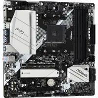 Asrock B550M Pro4 Moederbord Socket AMD AM4 Vormfactor Micro-ATX Moederbord chipset AMD B550