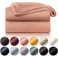 Blumtal - Fleece Deken - Super Zacht Fleece Plaid 220x240 cm - Oud Roze