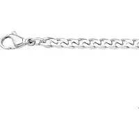 The Jewelry Collection Stalen Collier geslepen gourmet 4 6504998 60 cm