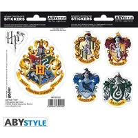 Abystyle HARRY POTTER - Stickers - 16x11cm/ 2 planches - Hogwarts Houses