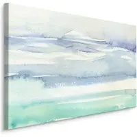 Karo-art Schilderij Abstracte zee (print op canvas), groen/blauw, wanddecoratie