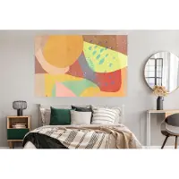 PosterMonkey Poster Abstract - Kunst - Regenboog - Pastel - 180x120 cm XXL