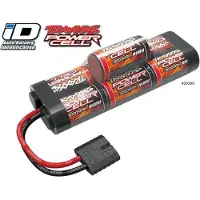 Traxxas NiMH 8,4 volt 3000mah met bobbel & Traxxas ID stekker
