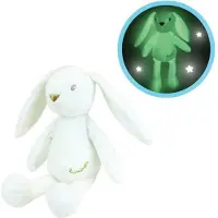 Jemini Luminou White Rabbit Natural luminous plush toy works without battery +/- 20 cm