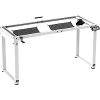Ultradesk UPLIFT Verstelbaar Bureauframe – Wit – Elektrisch Zit-Sta Frame voor Gaming, Kantoor en Home Office – Zonder Blad