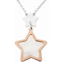 Orphelia Zilver - Zilver/Roosgoud Ketting met Ster - ZK-7167 - 40 cm
