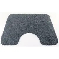 Prima - Soft - WC mat - donker grijs - 50x60cm - met uitsparing 21cm