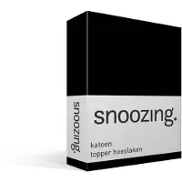 Snoozing katoen topper hoeslaken