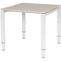 Schaffenburg Verstelbaar Bureau - Domino 80x80 robson - wit frame