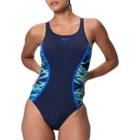 Speedo - Women's Hyperboom Splice Muscleback One Piece - Badpak 44, blauw