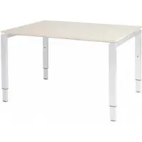 Schaffenburg Verstelbaar Bureau - Domino 120x90 robson - wit frame