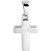 The Jewelry Collection Zilver Gerhodineerde Hanger kruis gediamanteerd 1332794