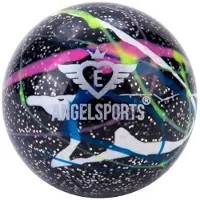 Engelhart Hockeybal Wit Vlammend – Straathockeybal Ø68 mm met Regenboog Vlam Design – Street Hockey Bal voor Buiten en Training –
