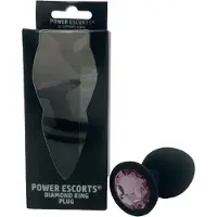 Power Escorts BR135LPINK – Grote Silicone Plug Roze Steen