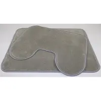 Prima Set - - Amazone - Badmat - 50x70cm - en - wc mat - 45x60cm - licht grijs