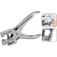 PD - Professionele Oogjestang - Zeilringtang - Ponstang- Gatentang - incl 100 oogjes 4,5mm - zilver
