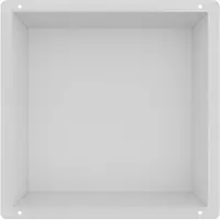 Guido Gusto Mat Wit RVS Inbouwnis met tegelflens 30x30x10cm