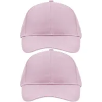 Myrtle beach 10x stuks 6-panel baseball lichtroze caps/petjes
