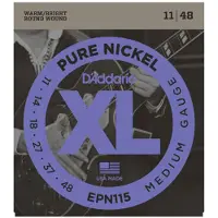 D'addario And Co EPN115 PURE NICKEL ELECTRIC GUITAR STRINGS BLUES/JAZZ ROCK 11-48