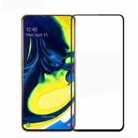 Ntech Screenprotector Geschikt voor Samsung Galaxy A80/A90 full cover Screenprotector Tempered Glass - Zwart