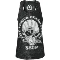 Five Finger Death Punch Top - 1 2 F U - S tot 4XL - voor Vrouwen - antraciet - Maat XL