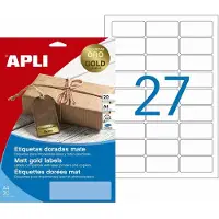 APLI Folie-etiketten, 63,5 x 29,6 mm, goud