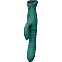 Zalo - Mose 2 - Stotende Rabbit Vibrator – Smaragdgroen