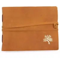 Ancient Wisdom Leren schetsboek Golden Tree - 144 pagina's - 18x23cm