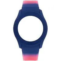 Watx & Colors COWA3097 - Horlogeband / Behuizing - Ø 43 mm compatibel - Multicolour (Blauw/Roze) - Siliconen