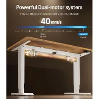 Laura Elektrisch Verstelbaar Bureau 140x70 cm – Hoogwaardig Sta-Zit Bureau met Dubbele Motor, Fluisterstil, Stabiliteit tot 160 kg, FSC Tafelblad –