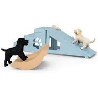 Sarcia.eu SLH42763 Schleich Farm World Speelplaats voor puppy's, set met hondjes en accessoires 3+