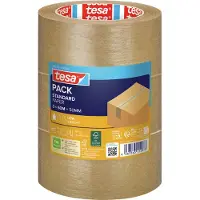TESA Verpakkingstape Paper Standard - Beige - 50m X 50mm - 3 Stuks
