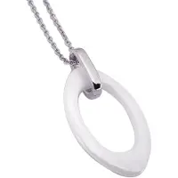 Orphelia HSG-029/1 - Ketting met hanger - Roestvrij staal / Keramiek - 50 cm