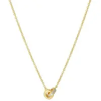 Trendjuwelier huiscollectie 4022406 Collier Geelgoud Diamant 0.05ct H SI 1,0 mm 39-40,5-42 cm