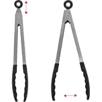 Orion - Keukentang - Roestvrij Staal - 27 cm - Zwart Silicone