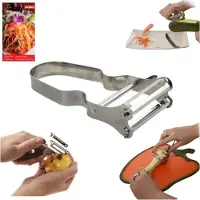 Orion Schilmes - Stalen Groente- en Fruitmes - Podwójny - Ergonomisch - Vaatwasmachinebestendig