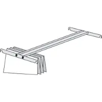 Kerkmann Railsysteem voor hangmappen, voor reksysteem PROGRESS 500 T, B 960 x D 400 mm