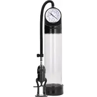 PUMPEDShots - Pumped Pumped Deluxe Penis Pomp met Meter Inclusief Siliconen Penisring - 30 cm - Transparant