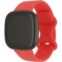 123Watches sport band - rood - ML - Geschikt voor Fitbit Versa 3 & 4 / Sense