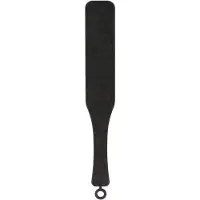 Ouch! Silicone Textured Paddle - Zwart