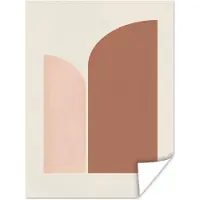 PosterMonkey Poster Bruin - Kunst - Abstract - Patroon - 30x40 cm